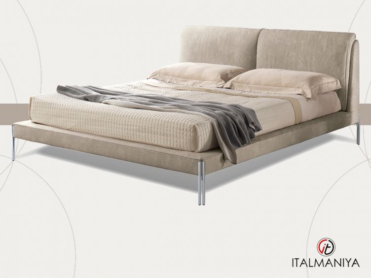 Фото 1 - Кровать Deiva фабрики Bm Style из металла в обивке из ткани в современном стиле