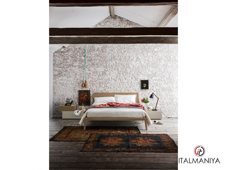 Фото 1 - Кровать Dorian фабрики Alf из МДФ в обивке из ткани в современном стиле
