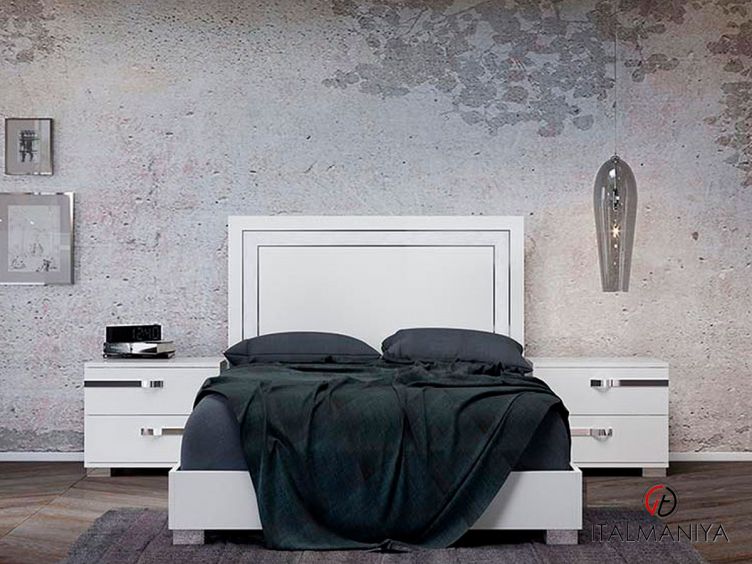Фото 1 - Кровать Volare фабрики Status из МДФ белого цвета в современном стиле