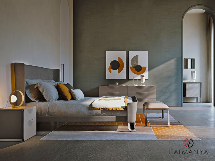 Фото 1 - Спальня Milano фабрики Turri в современном стиле из массива дерева