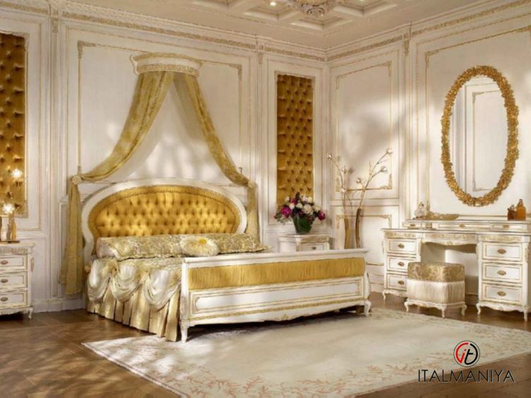 Фото 1 - Спальня Palazzo Ducale фабрики Bakokko в классическом стиле из массива дерева
