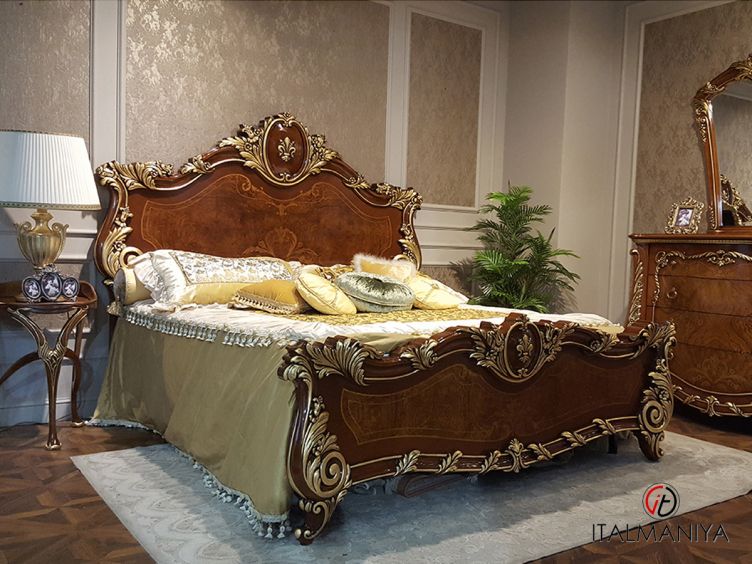 Фото 1 - Спальня Firenze фабрики Barnini Oseo (производство Италия) в классическом стиле из массива дерева