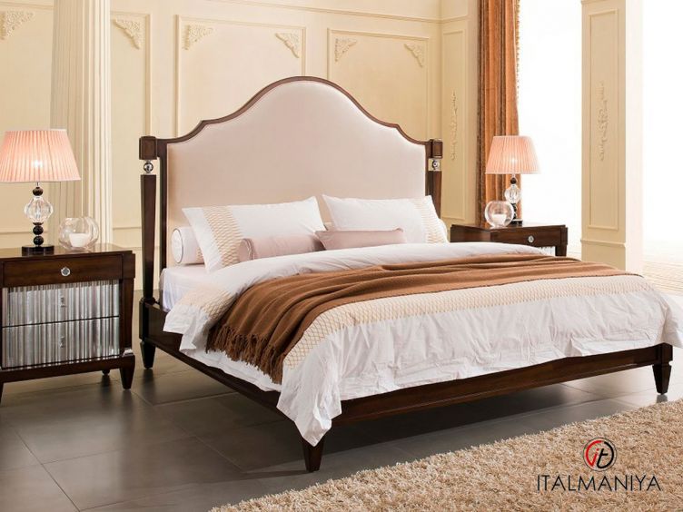 Фото 1 - Спальня Mestre фабрики Fratelli Barri (производство Италия) из массива дерева цвета вишни в стиле арт-деко