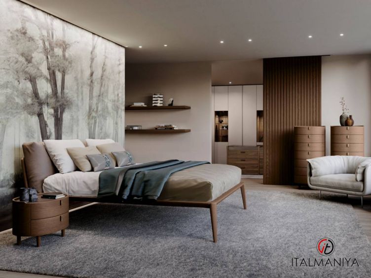 Фото 1 - Спальня Kale фабрики Olivieri (производство Италия) из массива дерева в современном стиле
