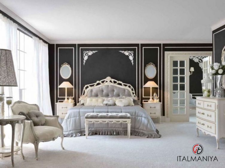 Фото 1 - Спальня 1866 фабрики Savio Firmino из массива дерева в классическом стиле