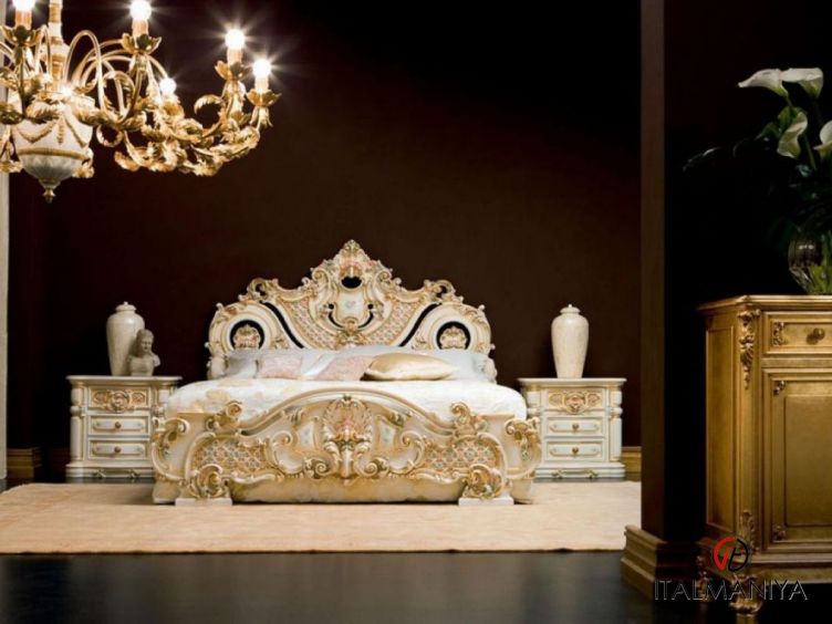 Фото 1 - Спальня Niobe фабрики Silik в стиле барокко из массива дерева