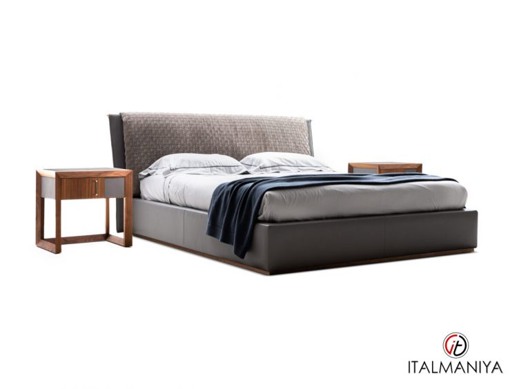 Фото 1 - Спальня Barnaby фабрики Ulivi (производство Италия) из массива дерева серого цвета в современном стиле