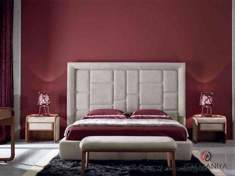 Фото 1 - Спальня Fly Grace фабрики Ulivi (производство Италия) из массива дерева серого цвета в современном стиле