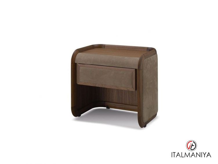 Фото 1 - Тумба прикроватная Infinity фабрики Ulivi (производство Италия) из массива дерева коричневого цвета в современном стиле