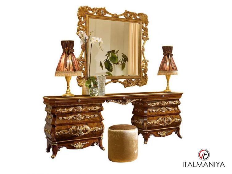 Фото 1 - Туалетный столик Versailles фабрики Grilli из массива дерева в стиле барокко