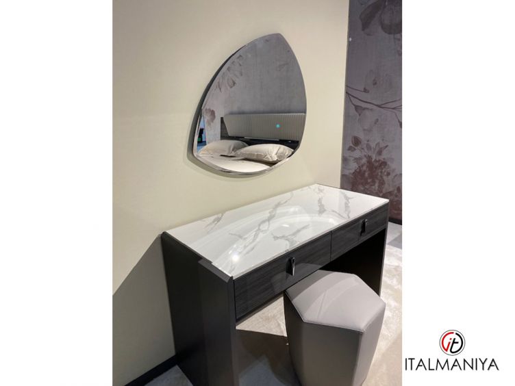 Фото 1 - Туалетный столик Class Vulcano фабрики Tomasella (производство Италия) из МДФ серого цвета в современном стиле