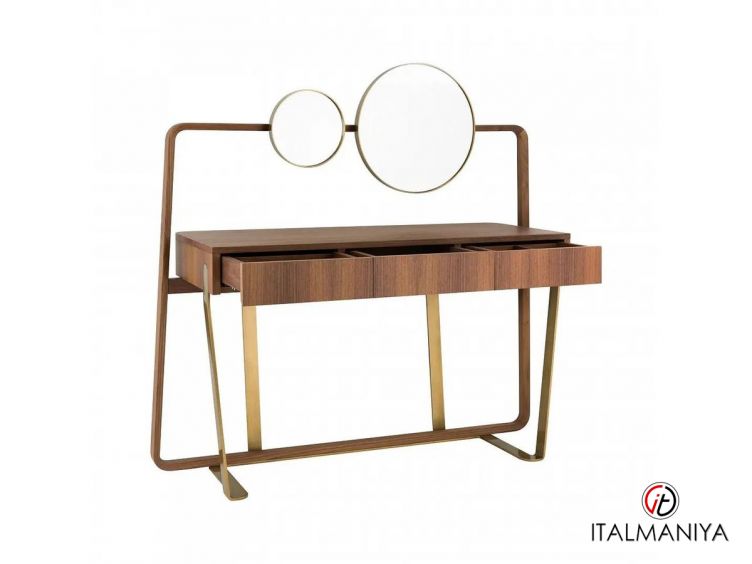 Фото 1 - Туалетный столик Marion фабрики Ulivi (производство Италия) из массива дерева коричневого цвета в современном стиле
