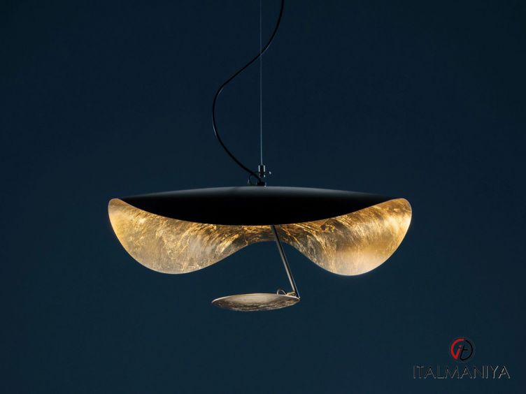Фото 1 - Подвесной светильник Lederam Manta фабрики Catellani & Smith (производство Италия) из металла в современном стиле