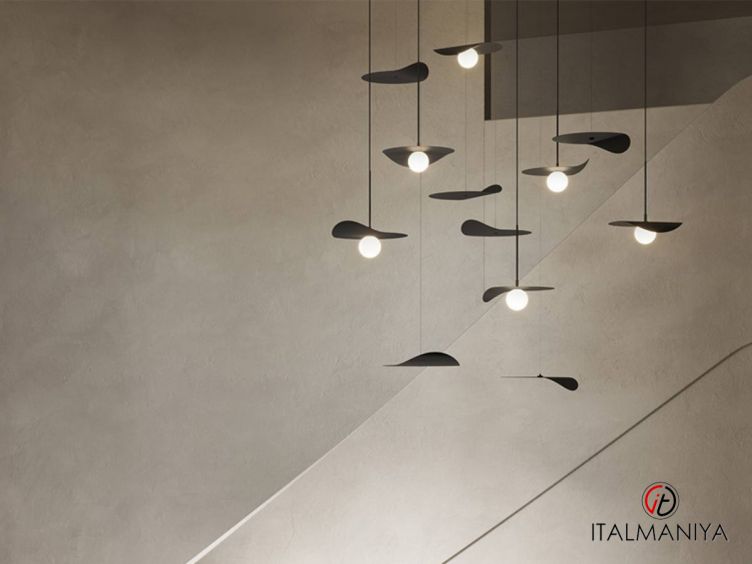 Фото 1 - Подвесной светильник Flow фабрики Kundalini (производство Италия) из металла в современном стиле