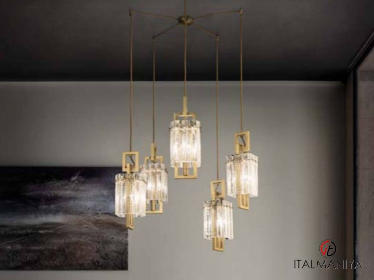 Фото 1 - Подвесной светильник Crek фабрики Masiero (производство Италия) из металла в современном стиле