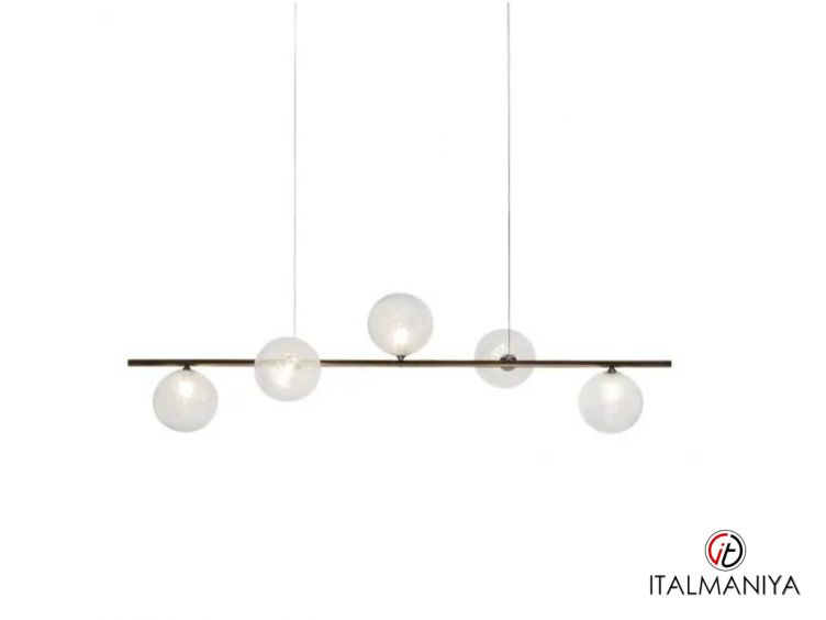Фото 1 - Подвесной светильник Bulles XL Sospensione Lineare 5 фабрики Reflex Angelo (производство Италия) из металла в современном стиле