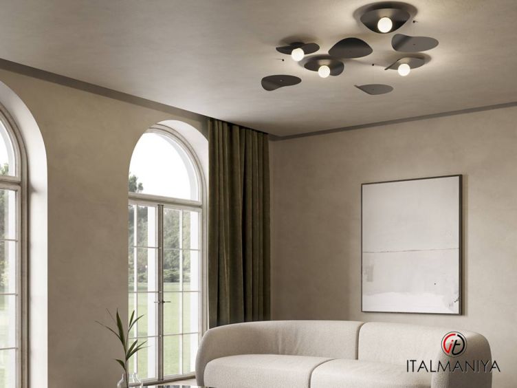 Фото 1 - Потолочный светильник Flow ceiling фабрики Kundalini (производство Италия) из металла в современном стиле