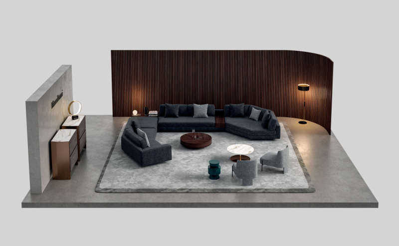 Фото 1 - Композиция мебели для гостиной от итальянской фабрики MisuraEmme