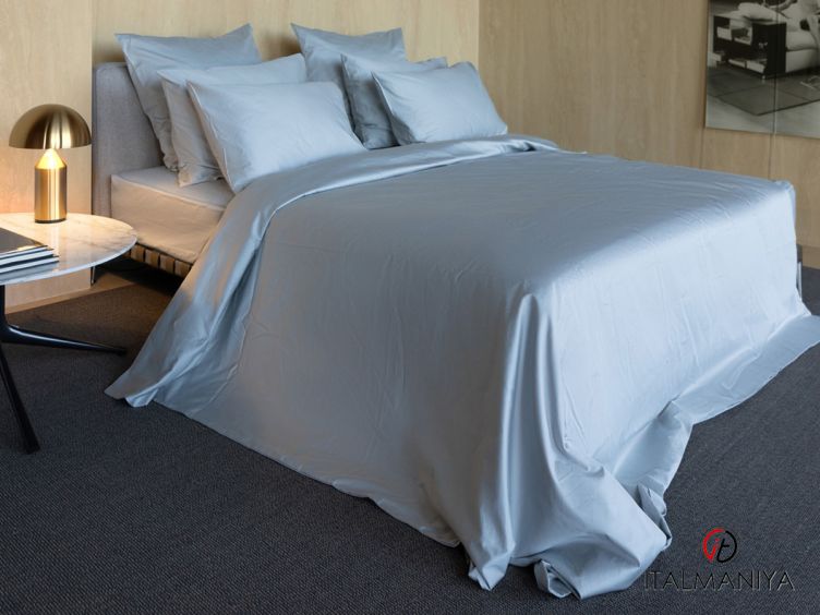 Фото 1 - Комплект постельного белья в светло-сером, сатин, 1-спальный, простынь 90x200 М.090.03.004 от Mollen светло-серого цвета